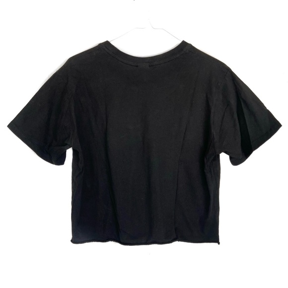 CALTECH Collegiate Raw Hem “Used Look” Crop Top - Picture 3 of 4